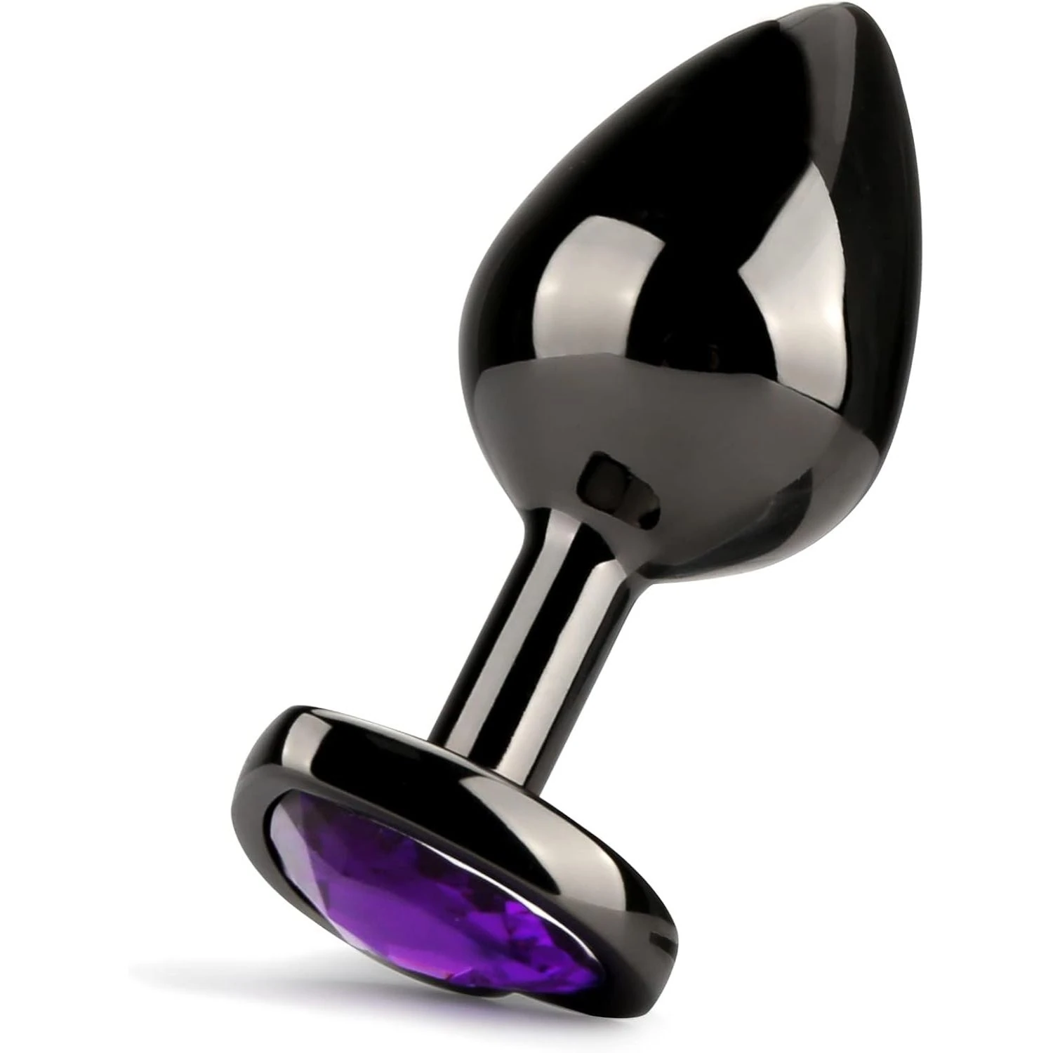 Balang ve leri Seviye Geniletmek in 3 Farkl Boyutta Mor Mcevher  Tal Metal Anal Plug Eitim