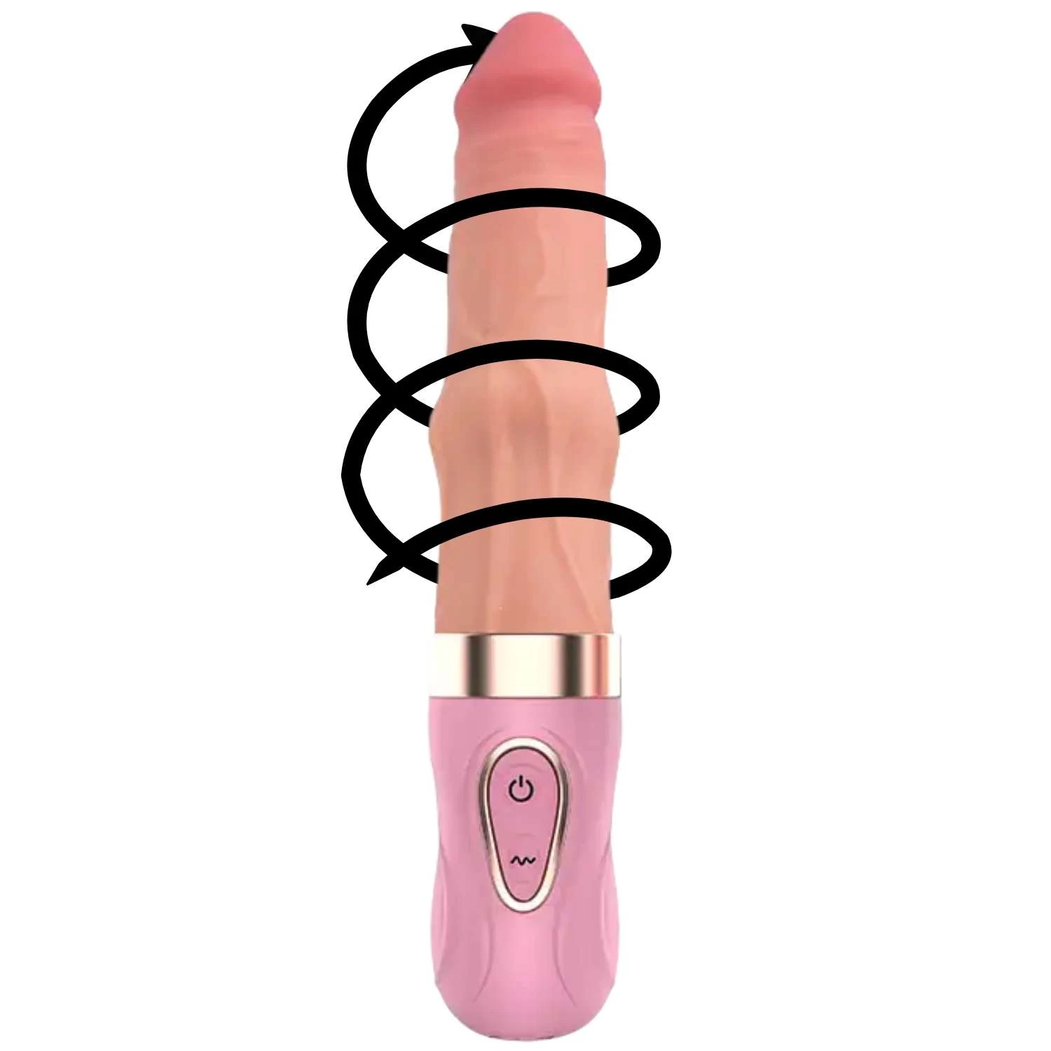 Şarjlı Akıllı Isıtmalı İleri Geri Hareketli Ultra Yumuşak Realistik Dildo Titreşimli Gerçekçi Yapay Penis 27 CM
