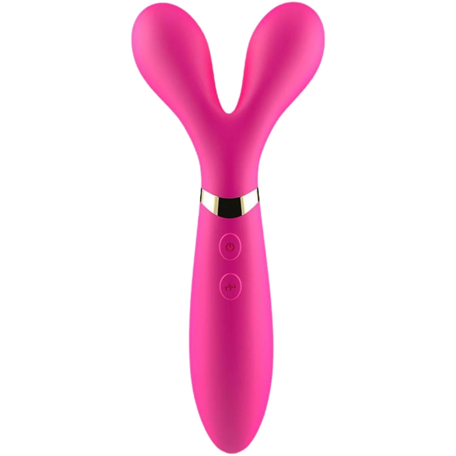 Y Wand - Manyetik Şarjlı Güçlü Titreşimli Eğilebilir Masaj Aleti G Nokta ve Klitoris Uyarıcı 3 in 1 Vibratör