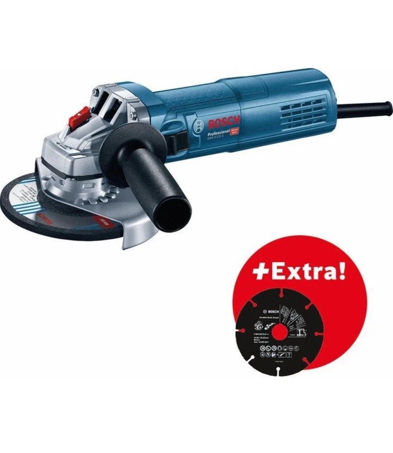 BOSCH GWS 9-125 S Devir Ayarlı Taşlama Makinesi + Tungsten karbür Multiwheel kesme diski