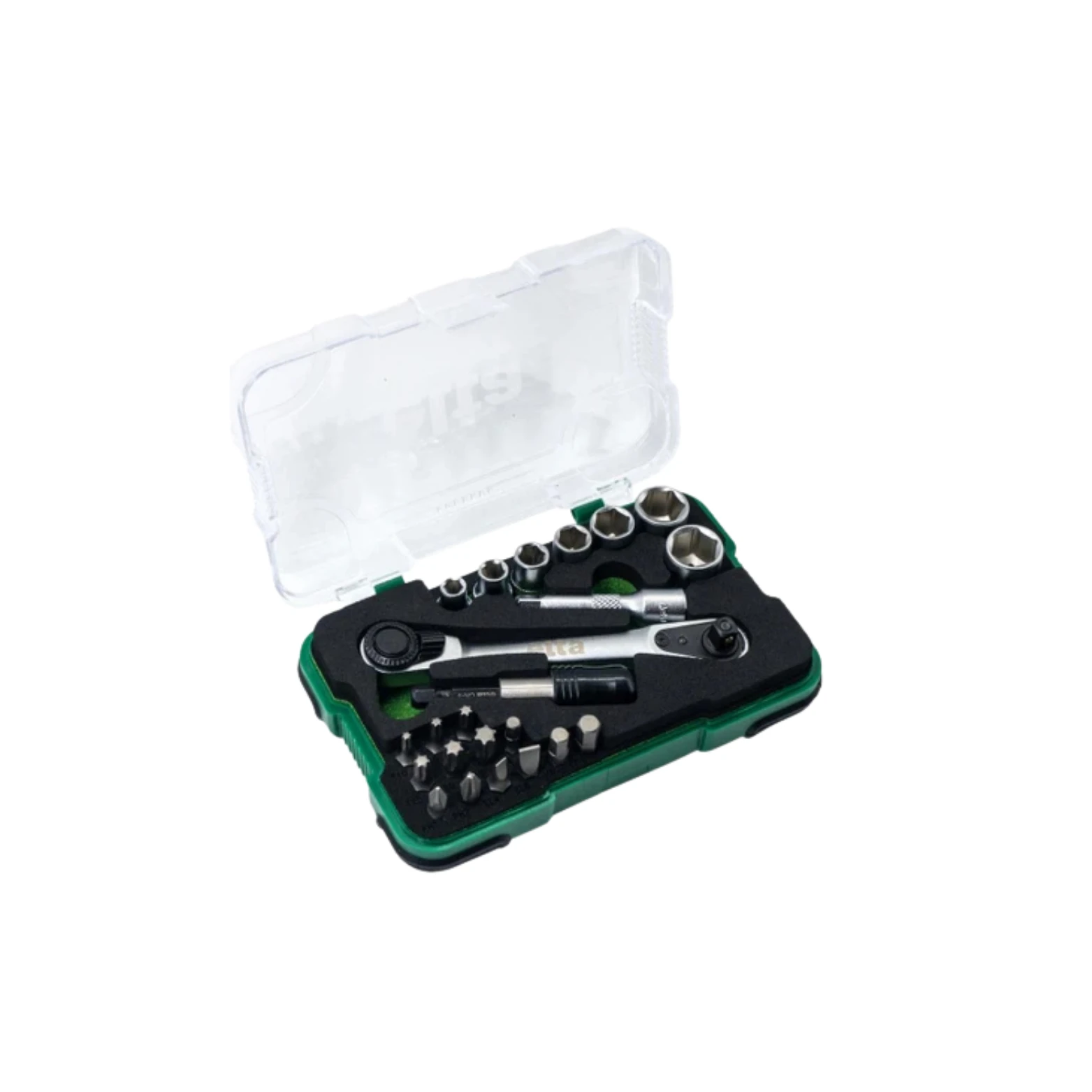  ELTA Altı Köşe Cırcırlı Lokma Anahtar ve Bits Uç Seti 23 Parça