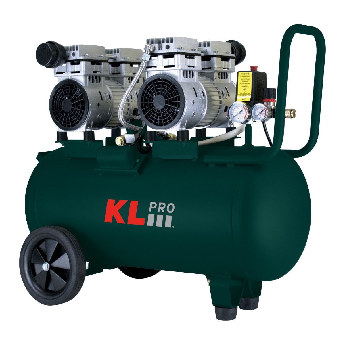KLpro KLK50S2 8 Bar 50 lt 2 Hp Sessiz Çift Motorlu Kompresör
