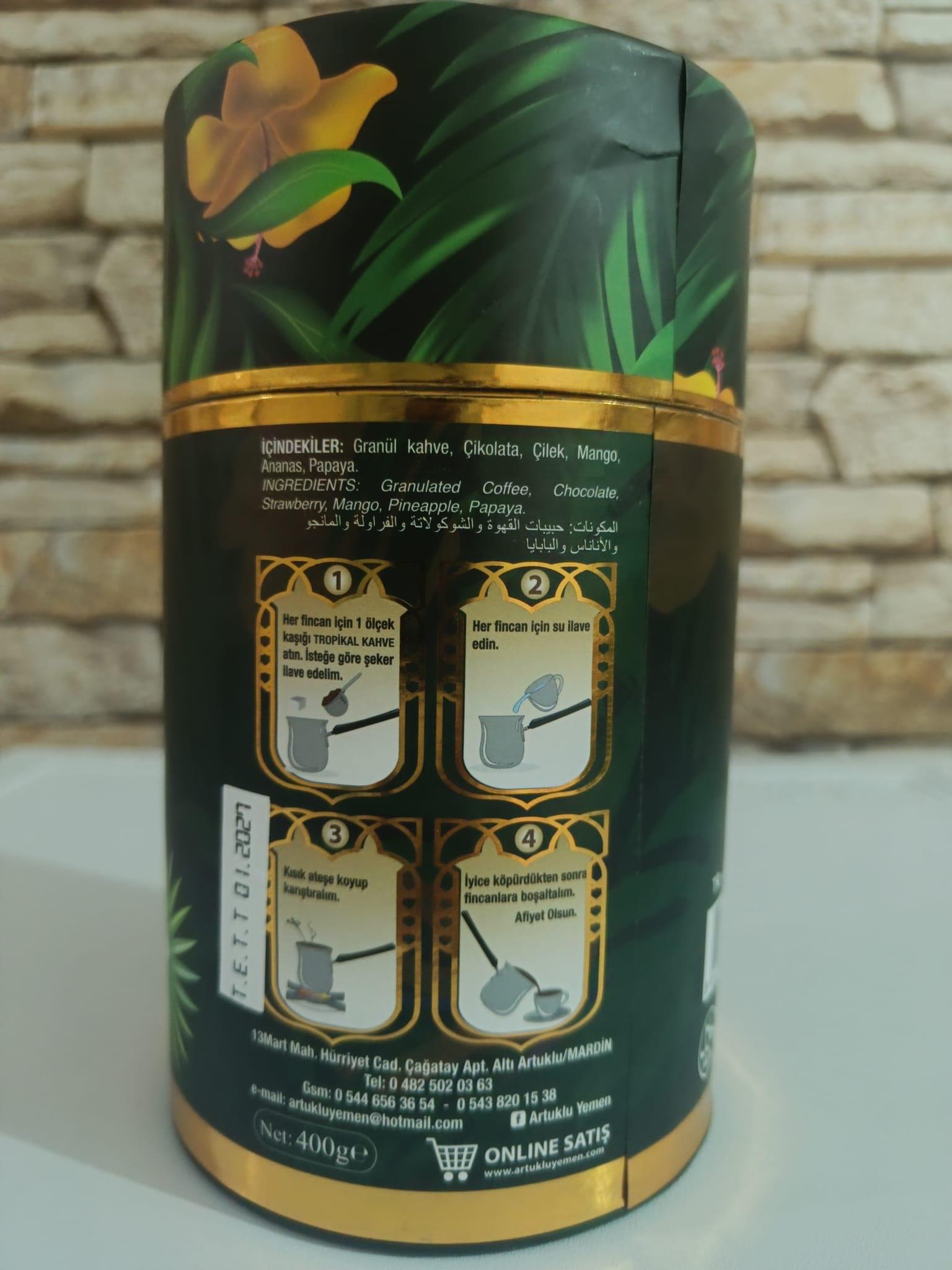 Artuklu Yemen Tropikal Kahve 500gr