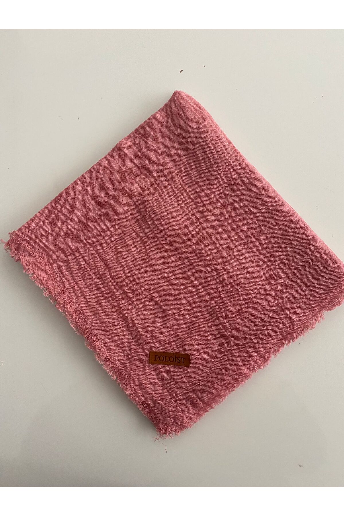 Bürümcük Tülbent Eşarp - koyu pembe