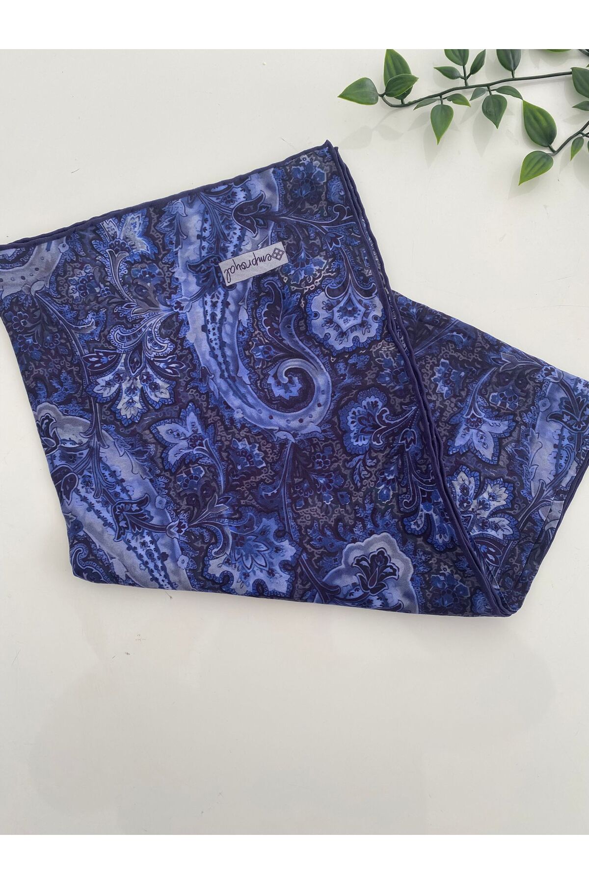 Hanegan Desen Lidia Eşarp - lacivert