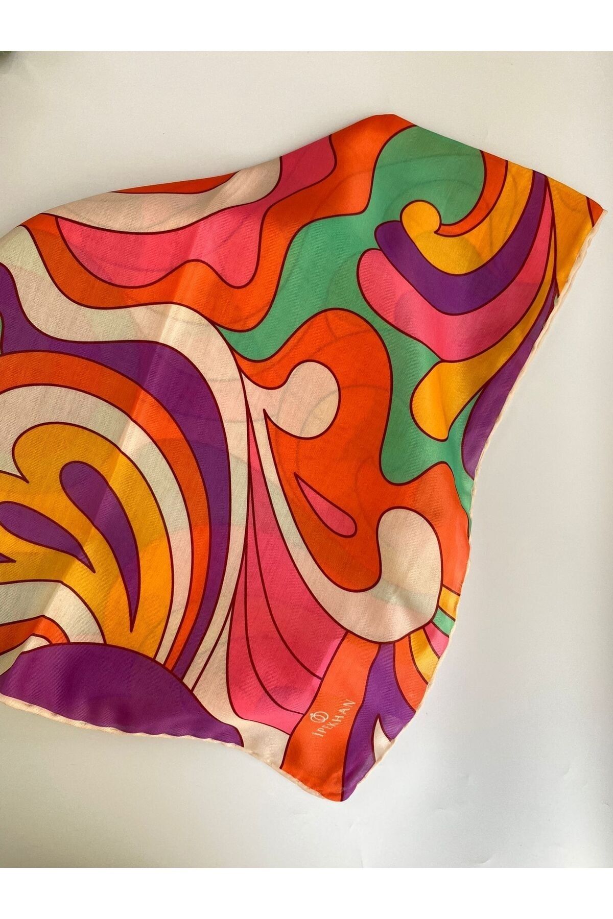 Twist Desen İnce Pamuk Eşarp