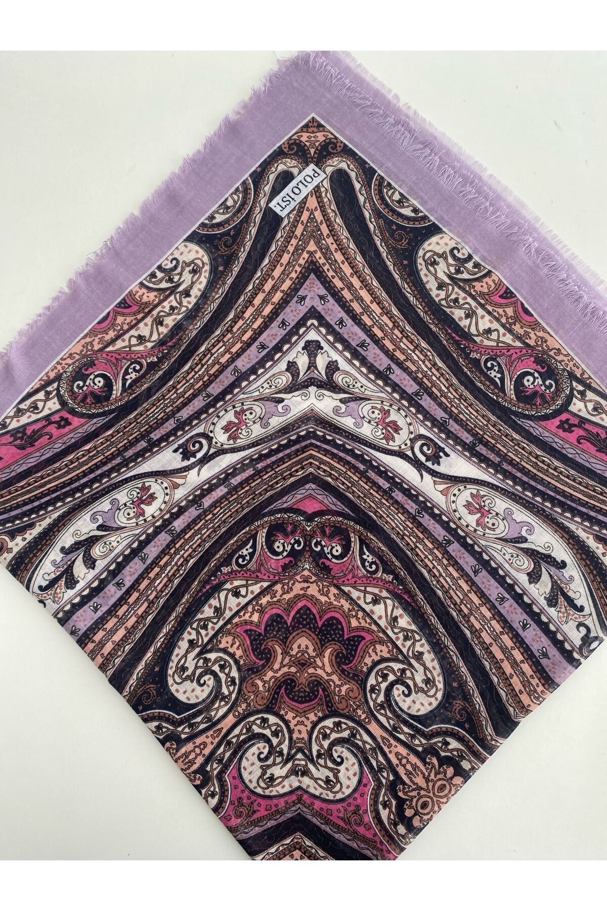 Karma Desen Tülbent Yazma - lila