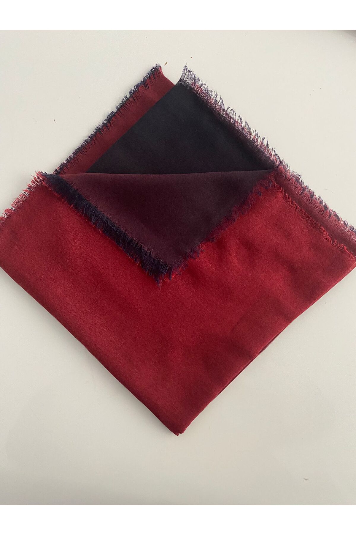 Degrade Desen Tülbent Yazma - bordo