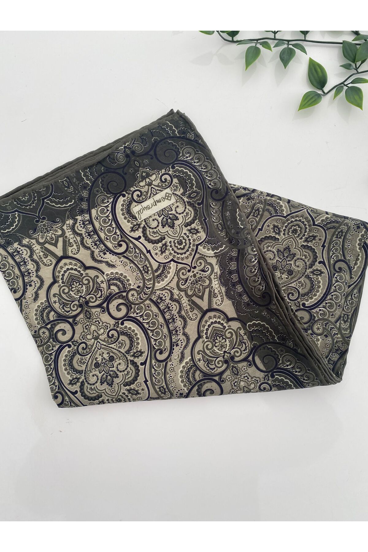 İnci Desen Lidia Eşarp - haki