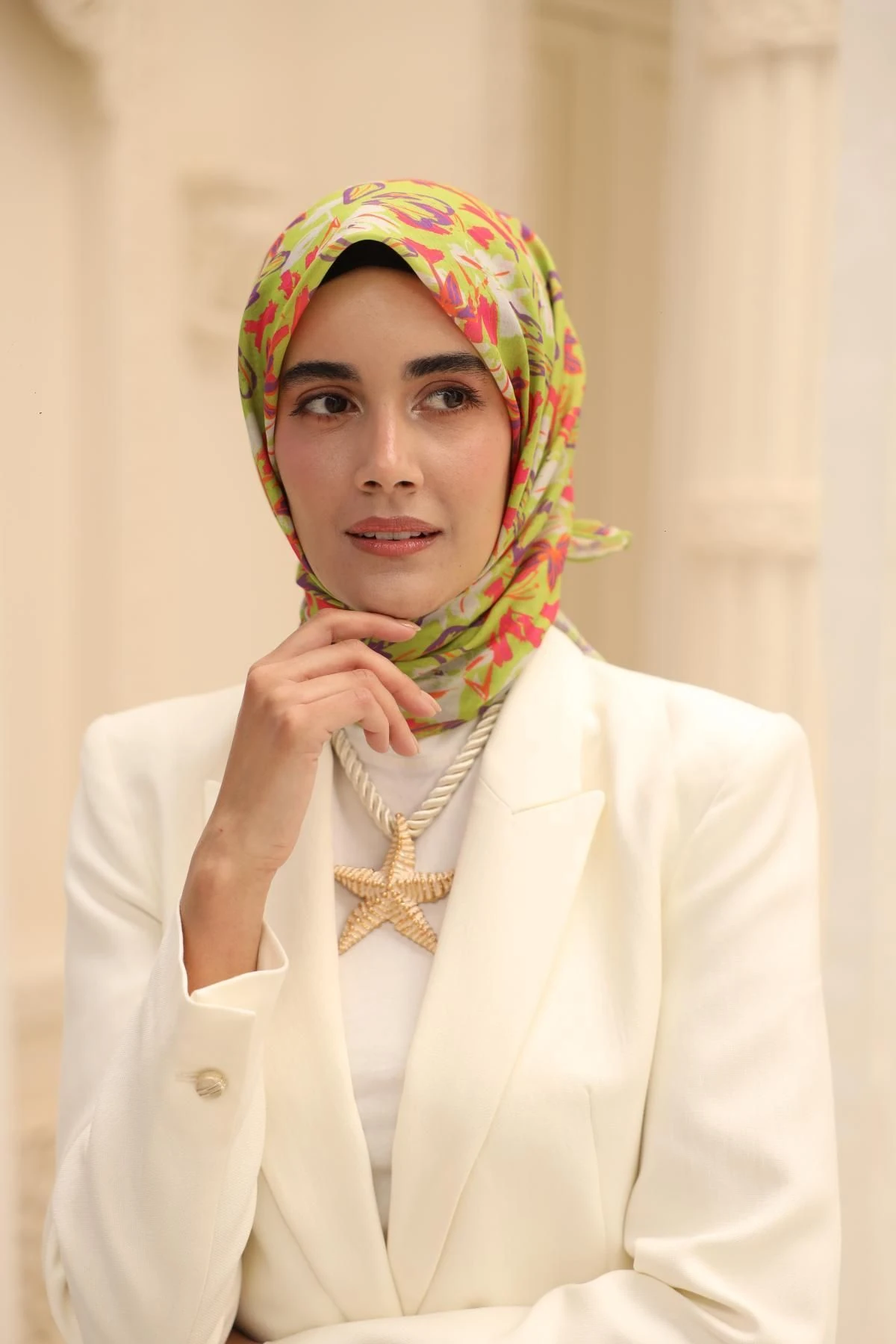 Neva Desen Soft Pamuk Eşarp