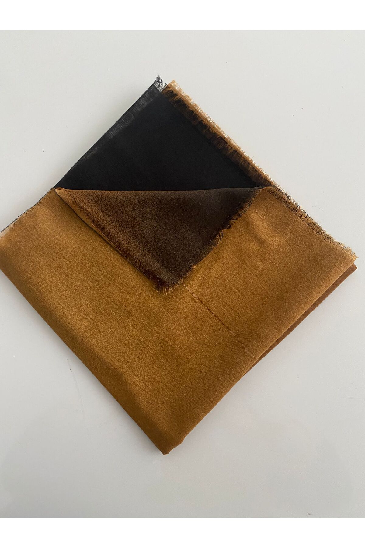 Degrade Desen Tülbent Yazma - safran