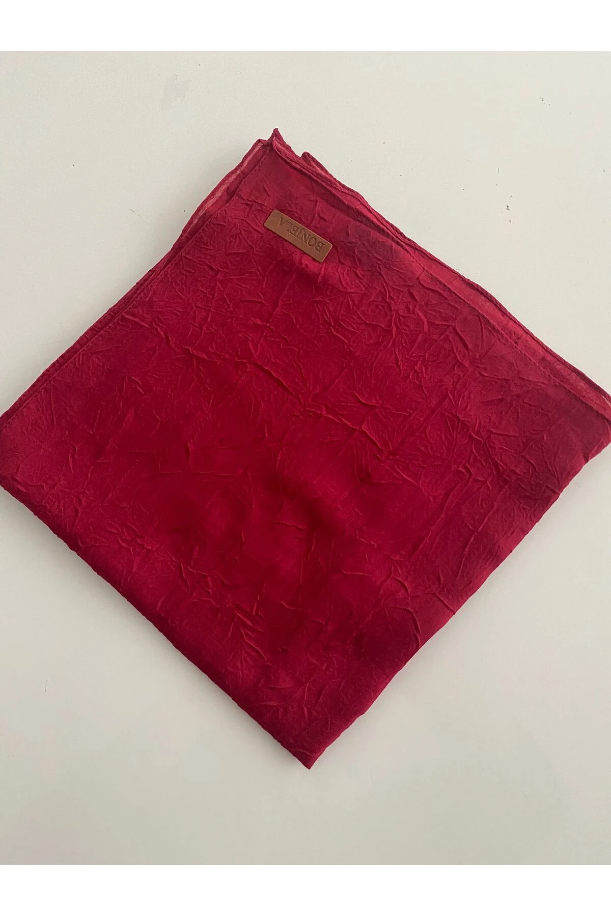 Bambu Kraş Eşarp - vişne