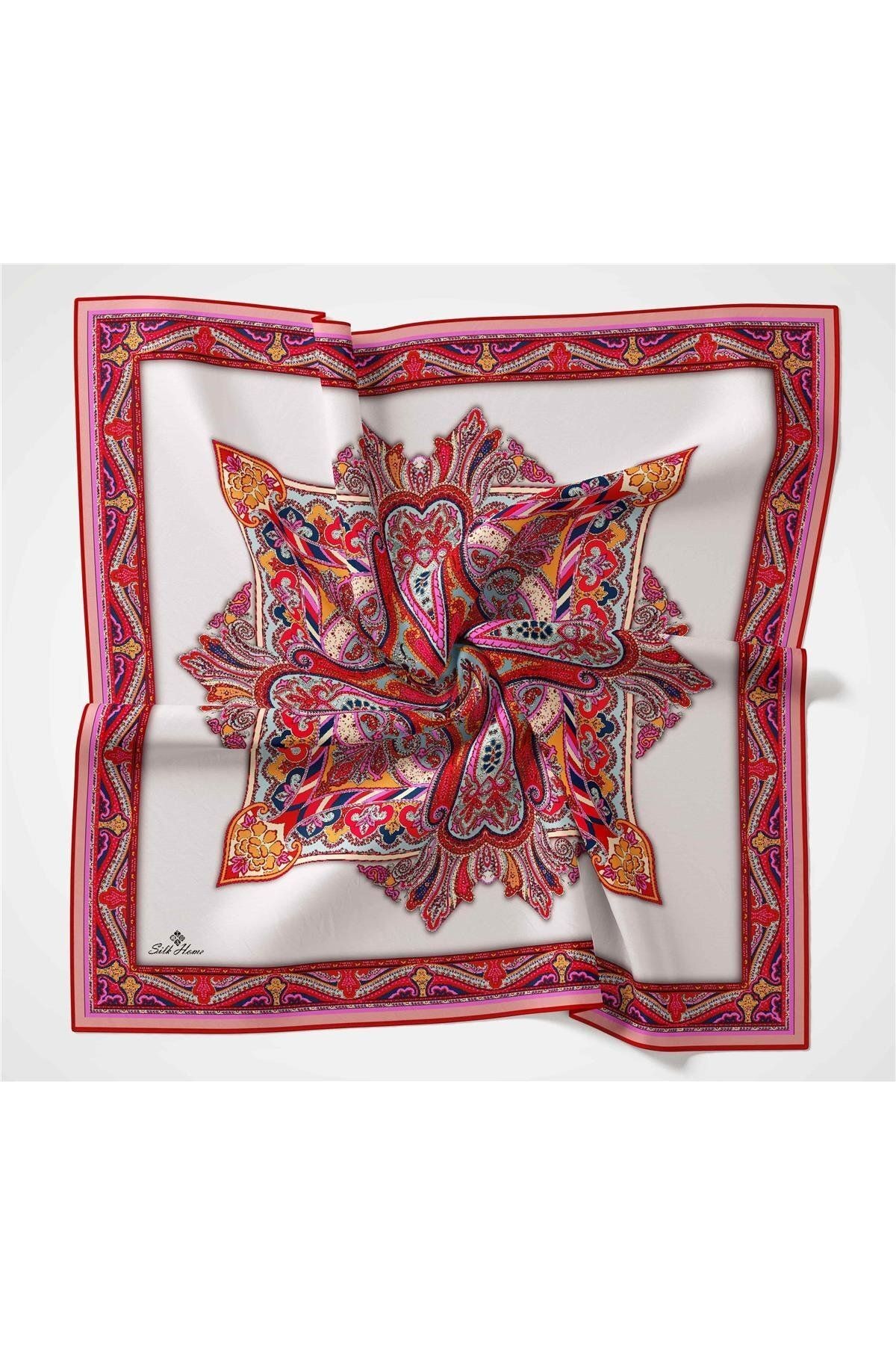 Rubai Desen Soft Pamuk Eşarp - pembe
