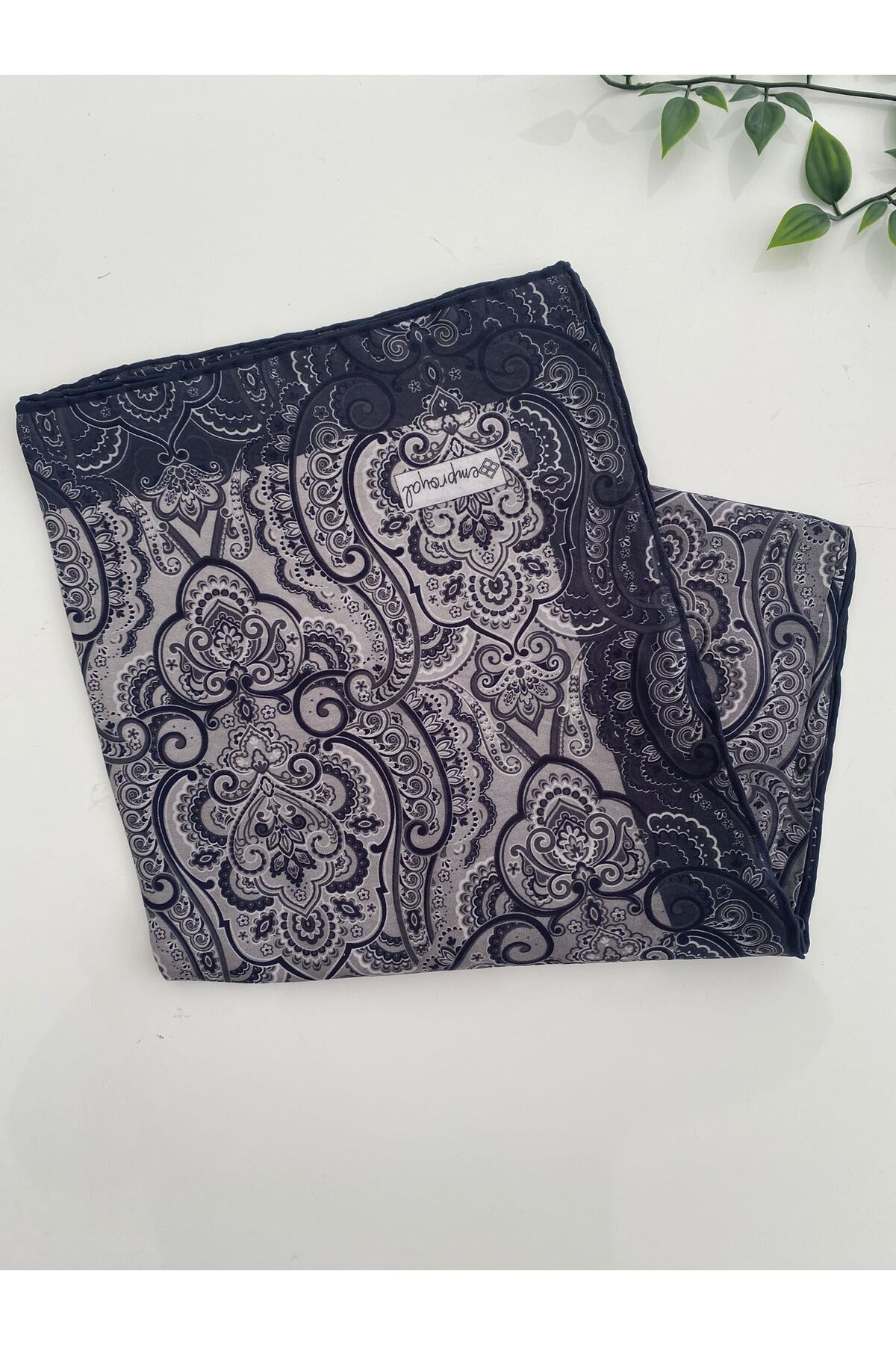 İnci Desen Lidia Eşarp - siyah