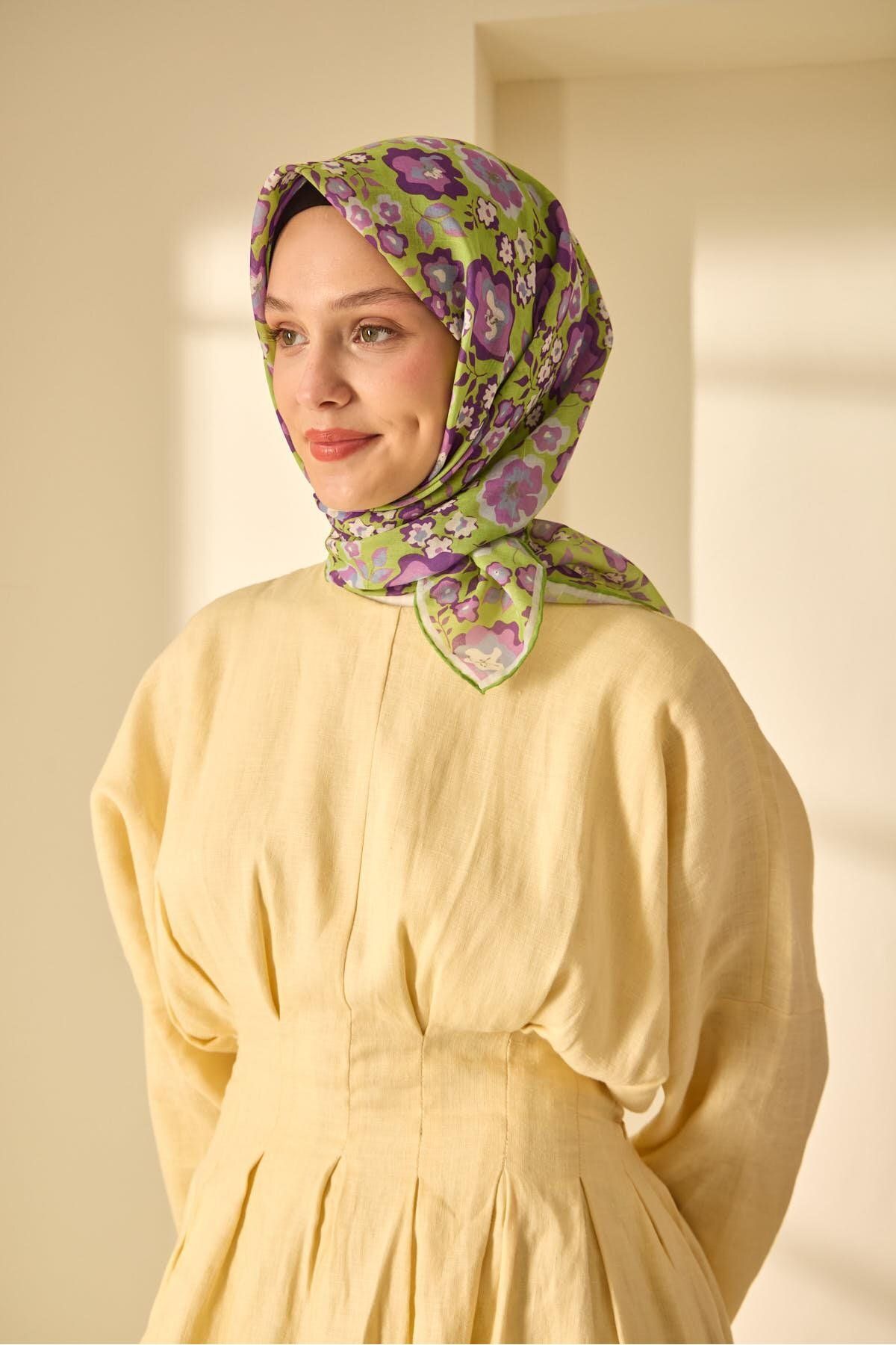 Mine Desen Soft Pamuk Eşarp