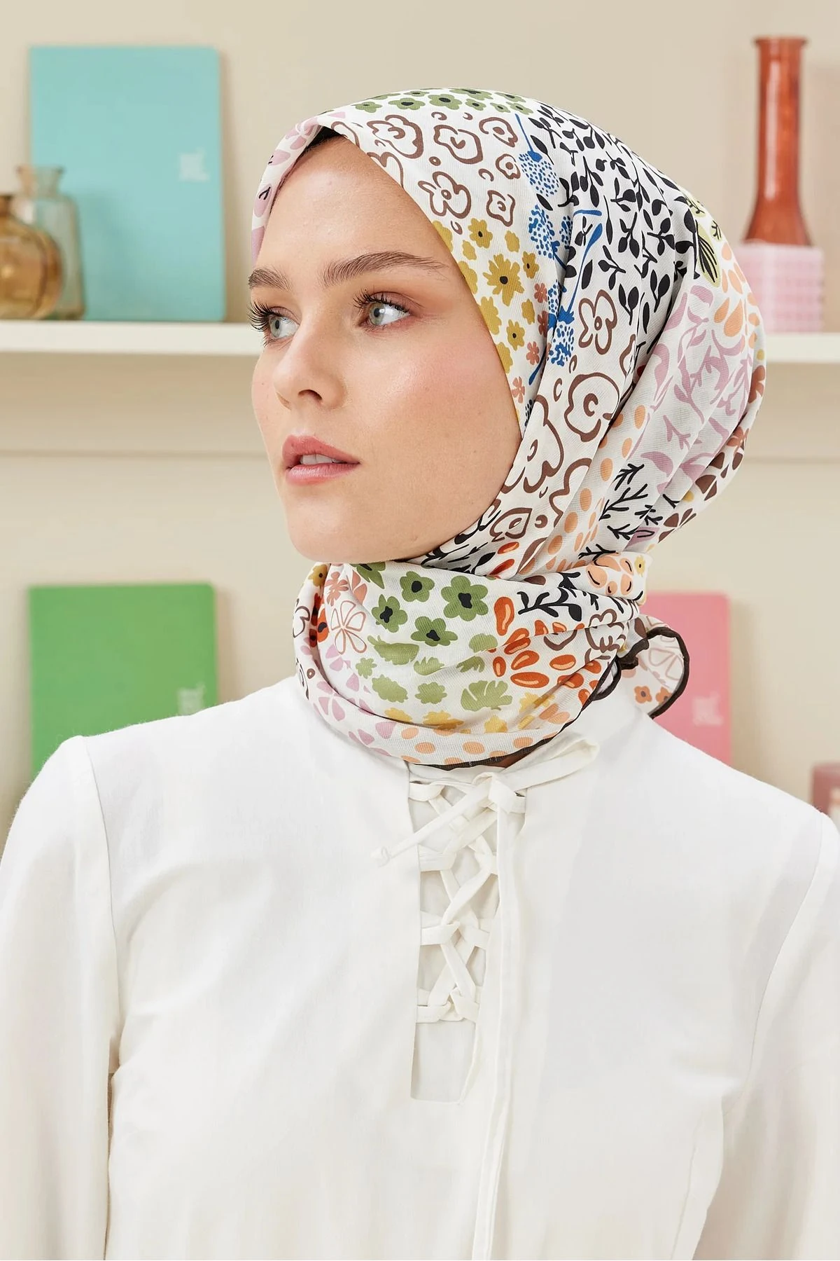 Lina Desen Proline Eşarp - kahve