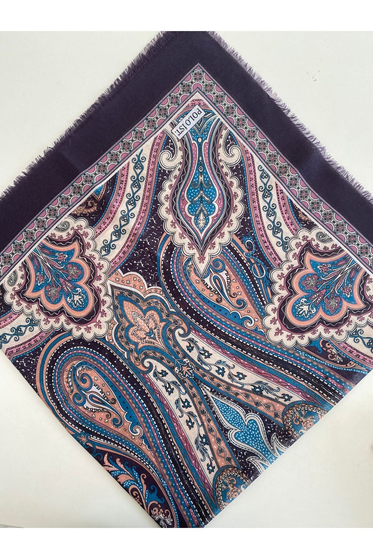 Çekme Sultaniye Desen Tülbent Yazma - mürdüm