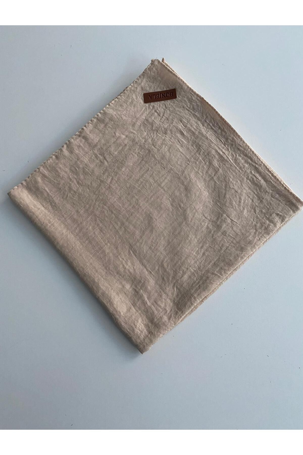 Soft Caz Eşarp - krem rengi
