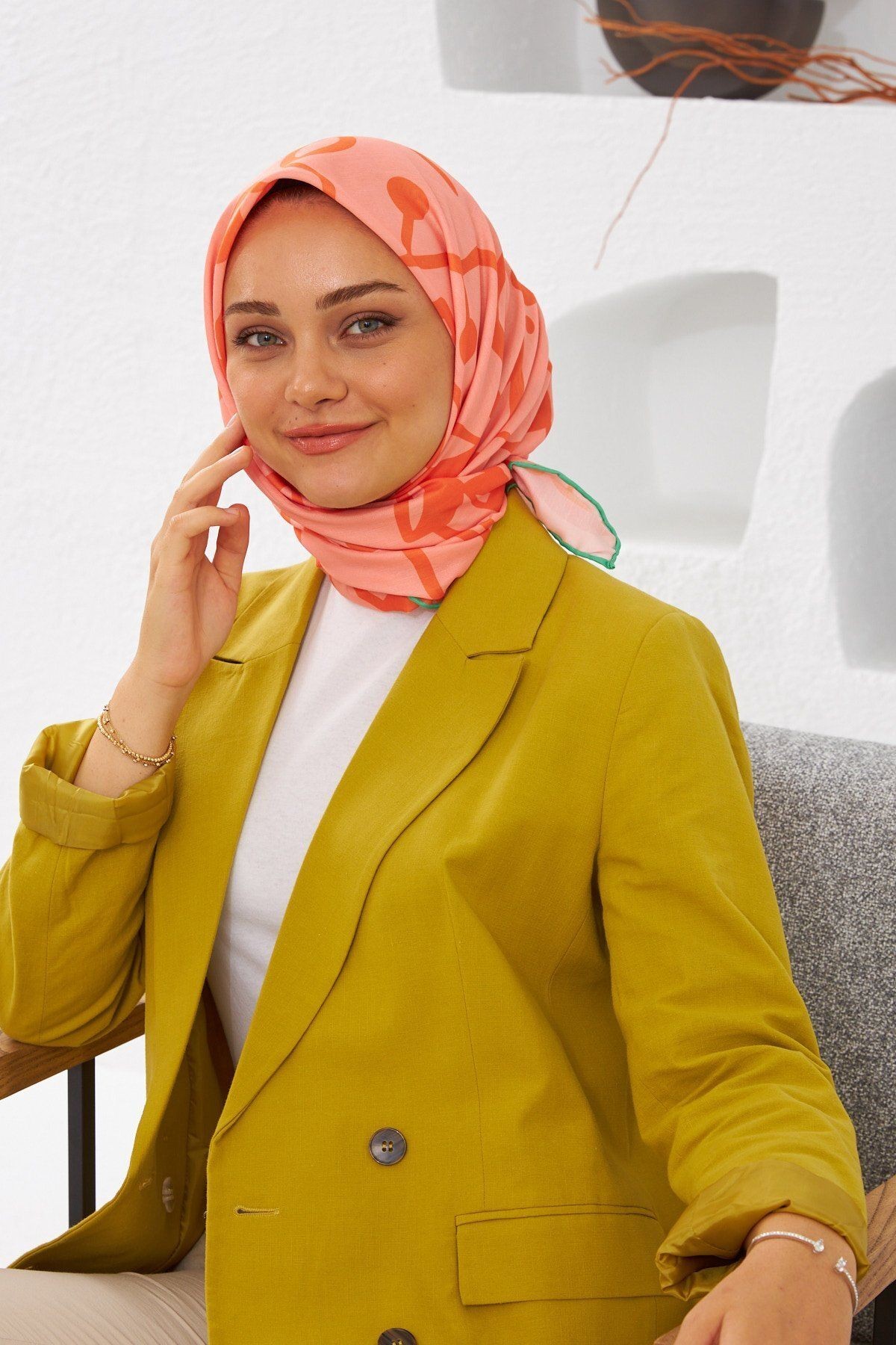 Çuha Desen İnce Pamuk Eşarp