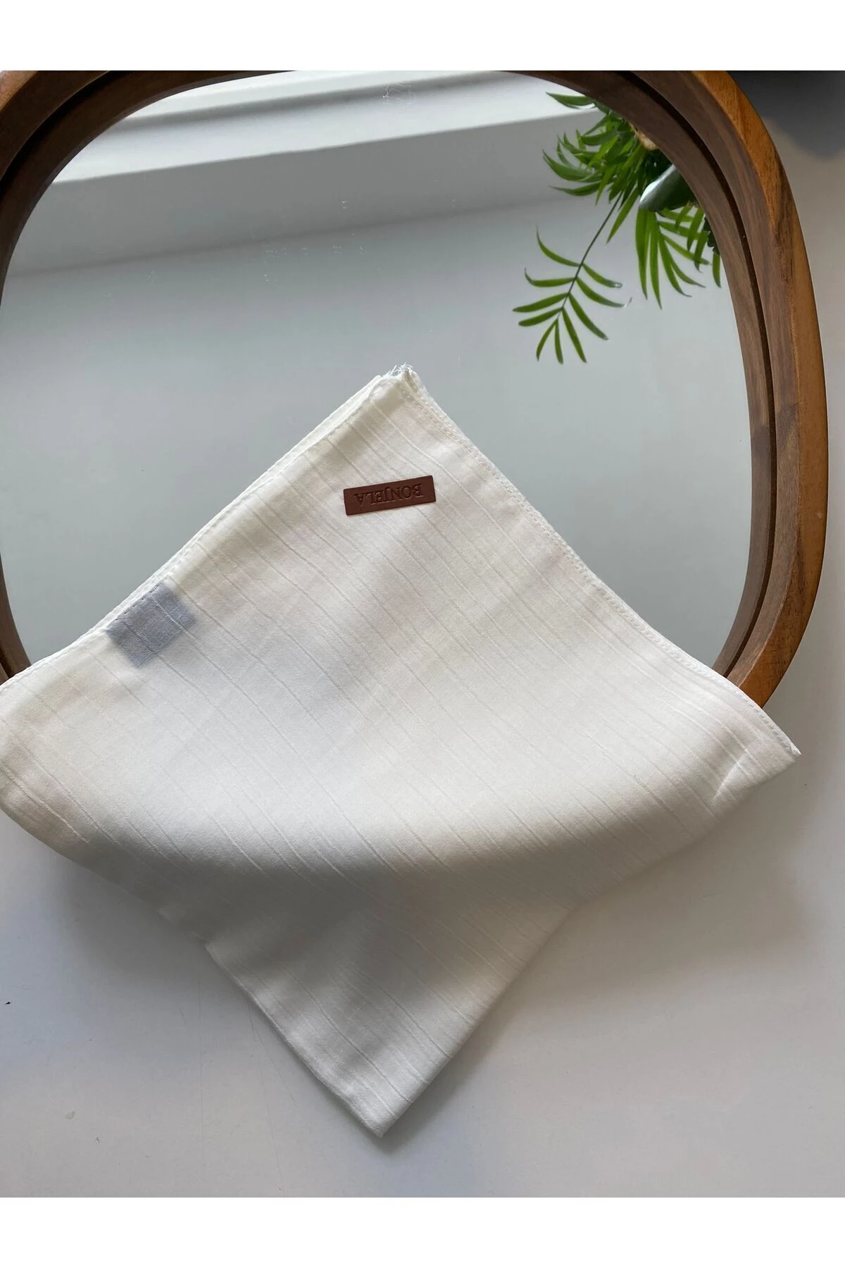 Soft Krinkıl Eşarp - i̇nci beyaz