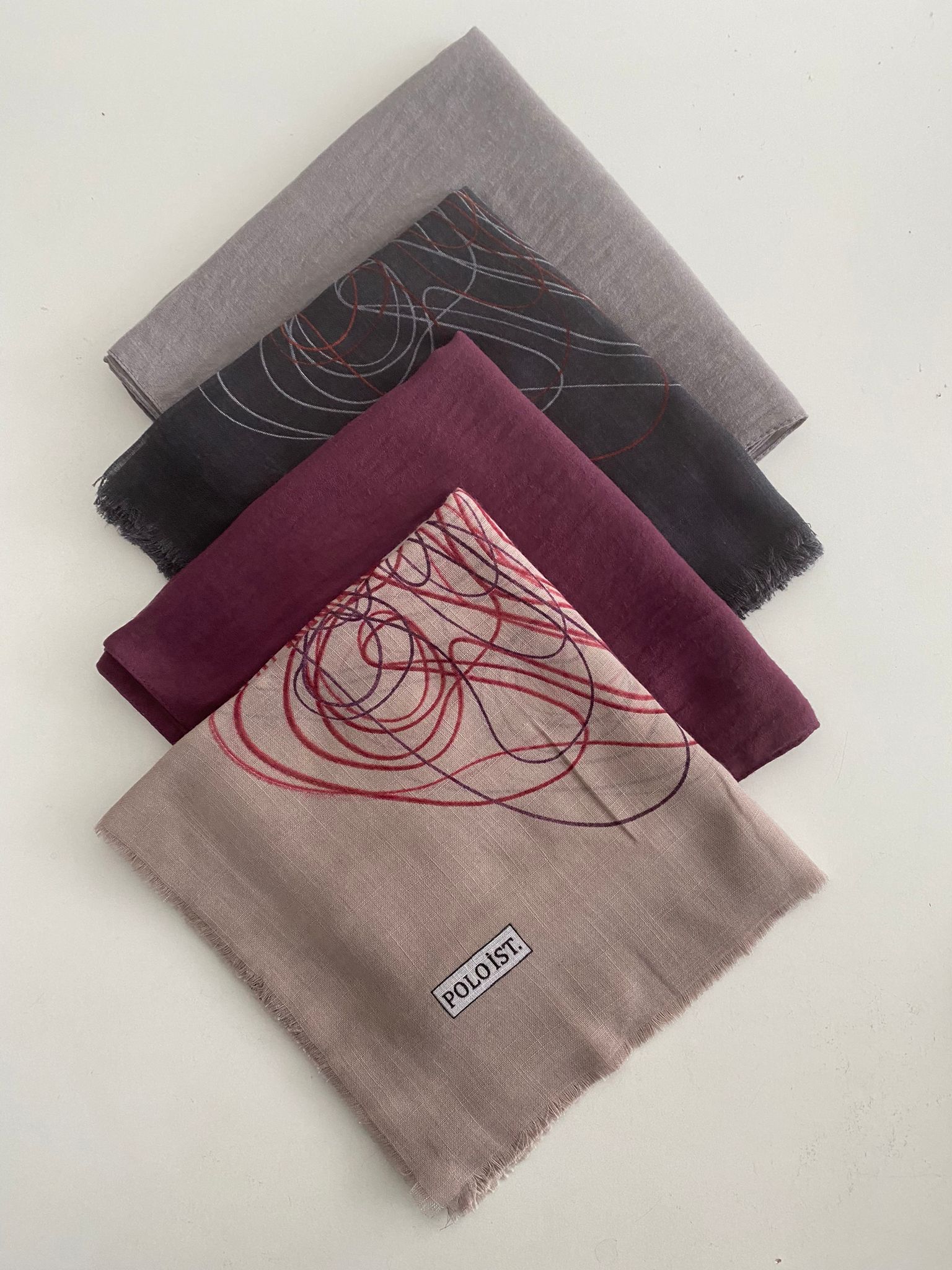 4 Adet Karışık Desenli Tülbent Yazma