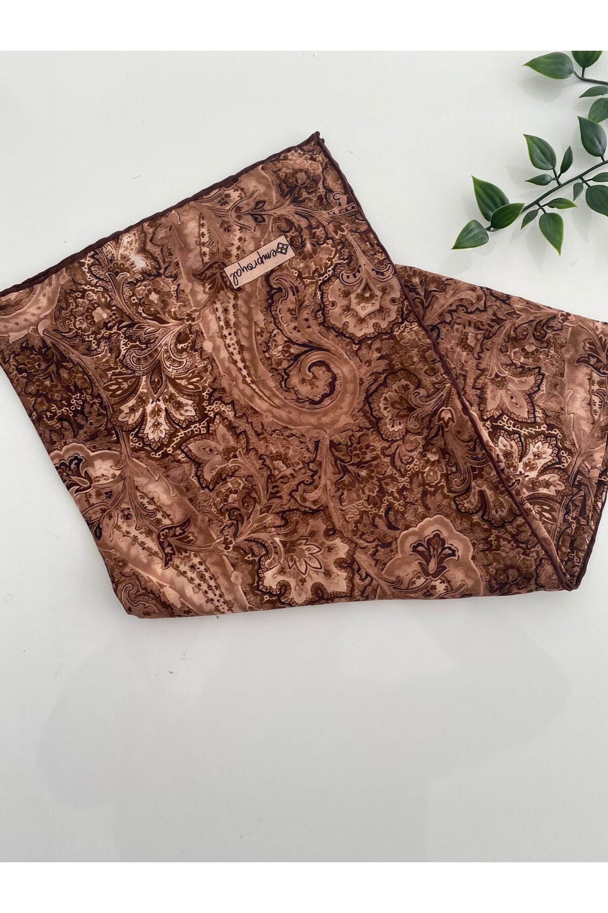 Hanegan Desen Lidia Eşarp - sütlü kahve