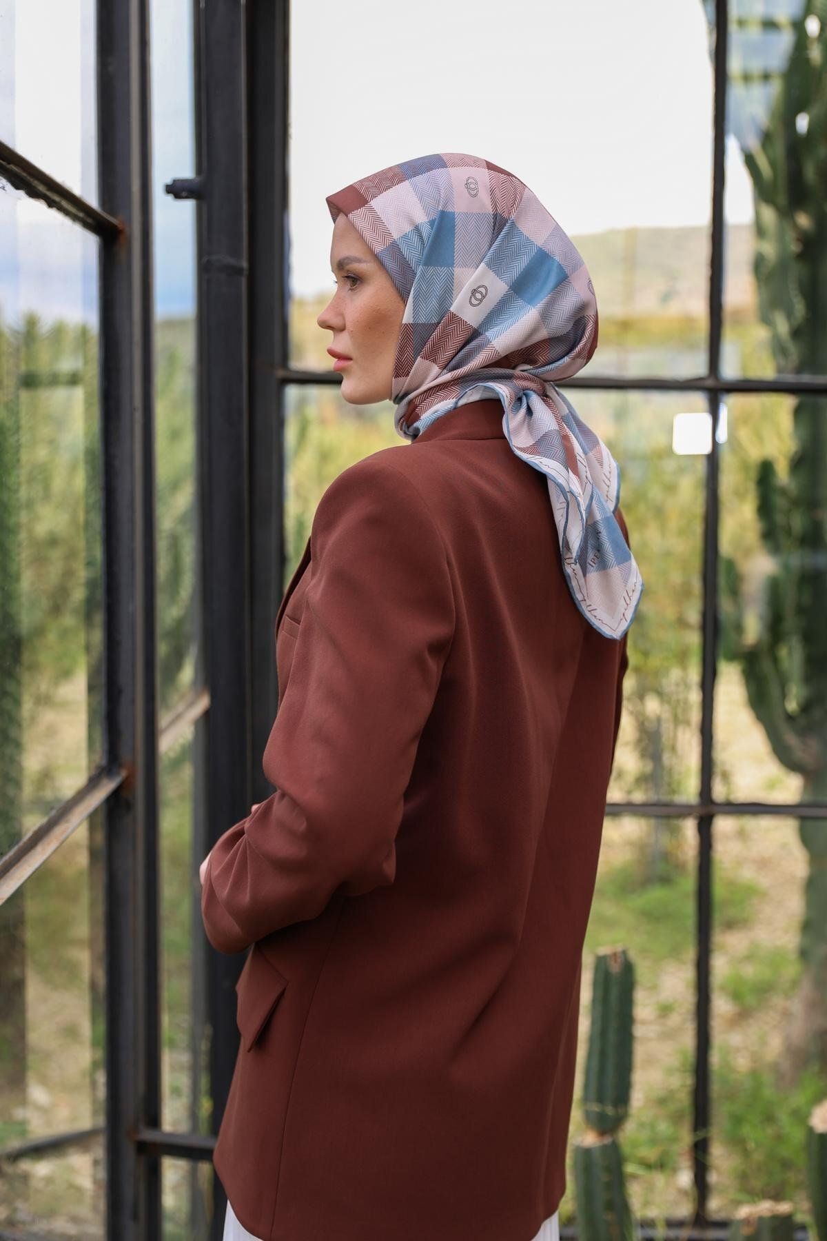 Logo Desen İnce Pamuk Eşarp