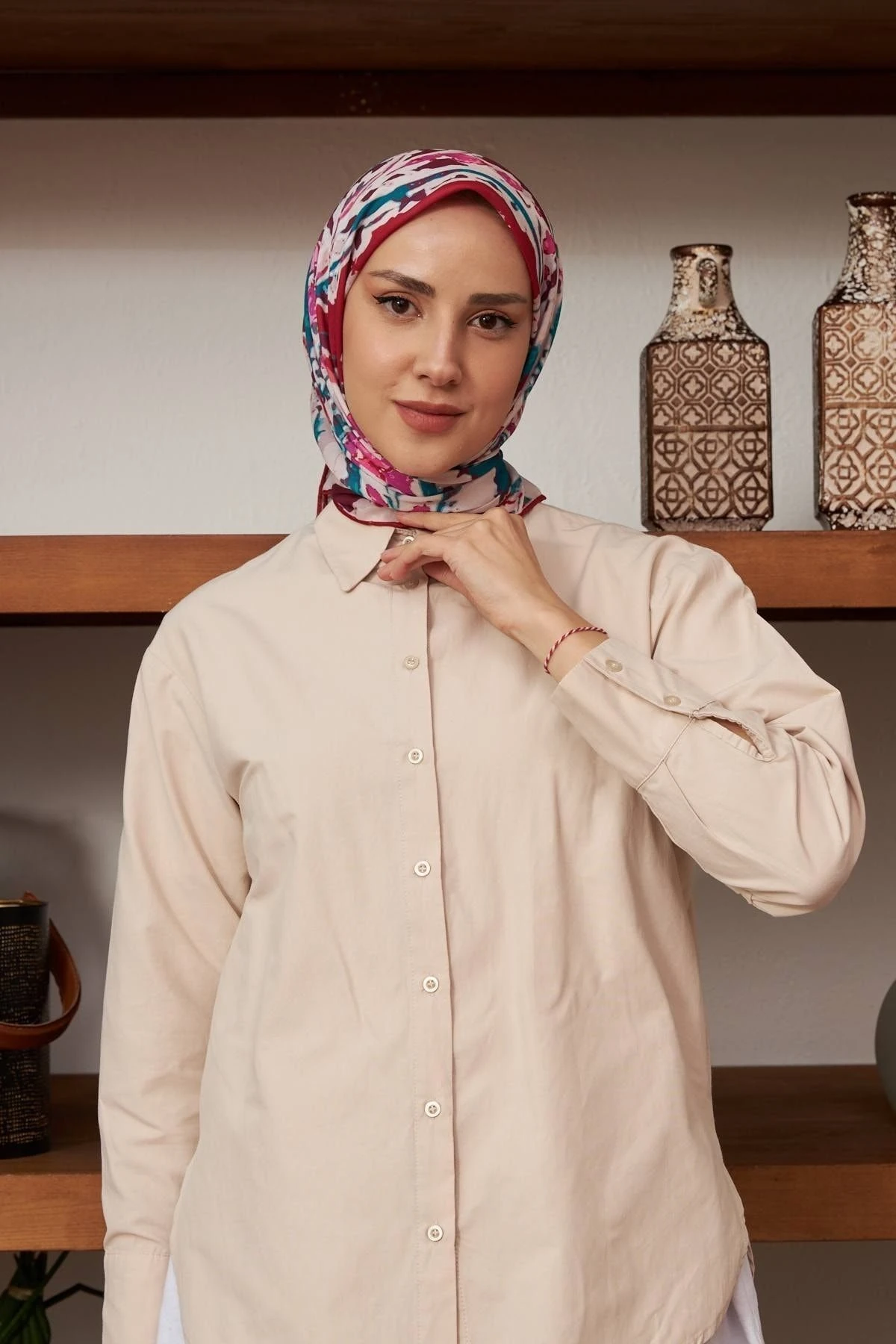 Ebru Desen Ince Pamuk Eşarp