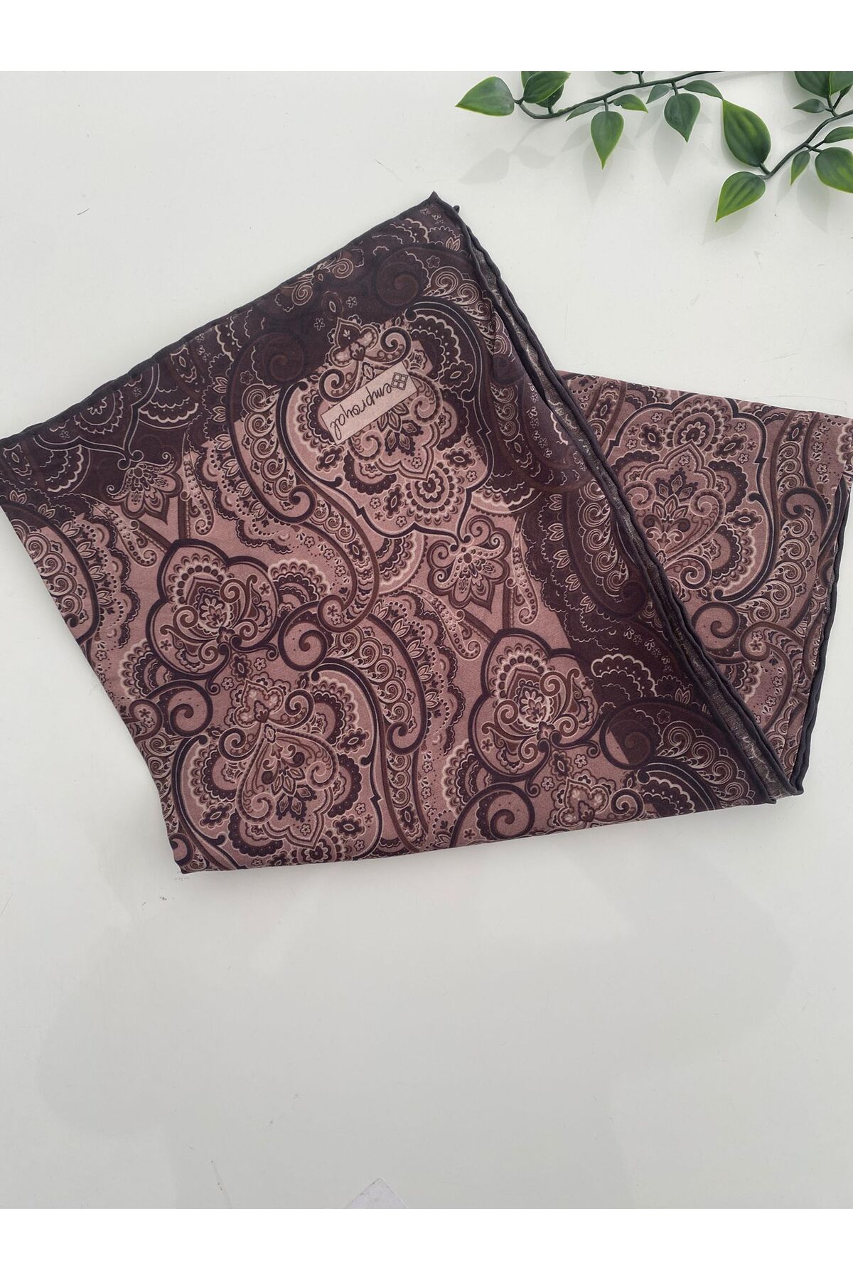 İnci Desen Lidia Eşarp - acı kahve