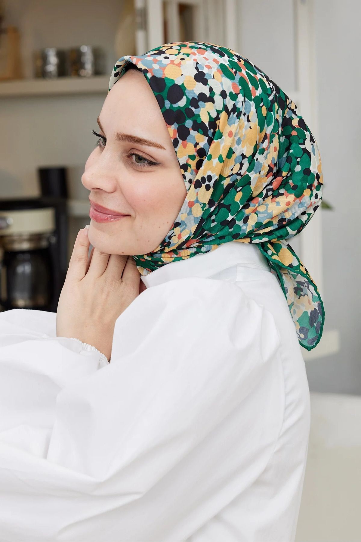Lavin Desen Proline Eşarp - yeşil