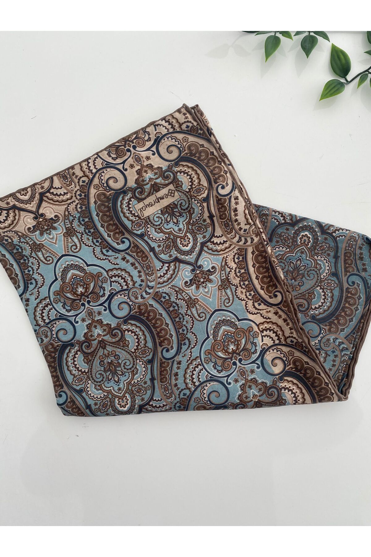 İnci Desen Lidia Eşarp - turkuaz