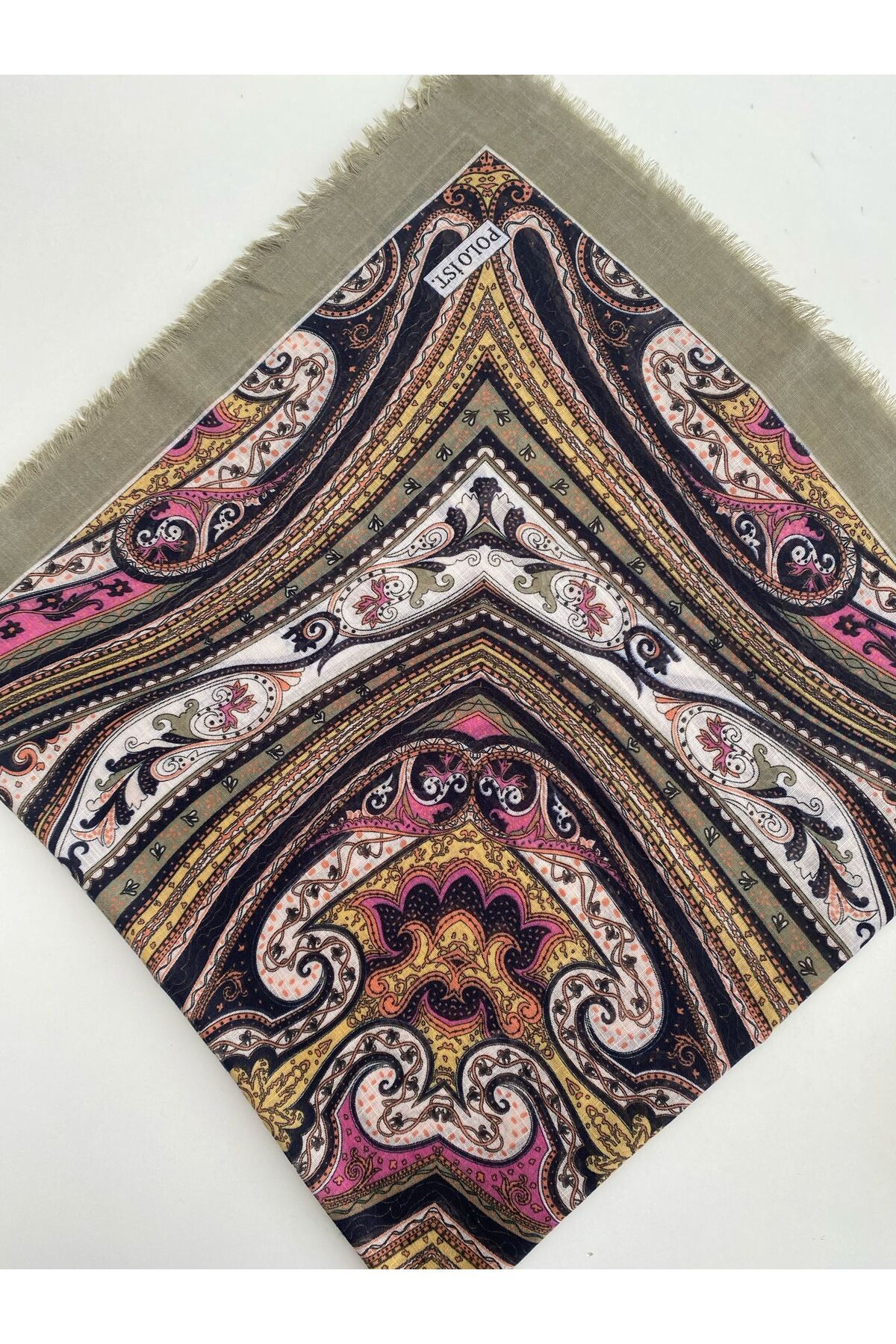 Karma Desen Tülbent Yazma - yeşil