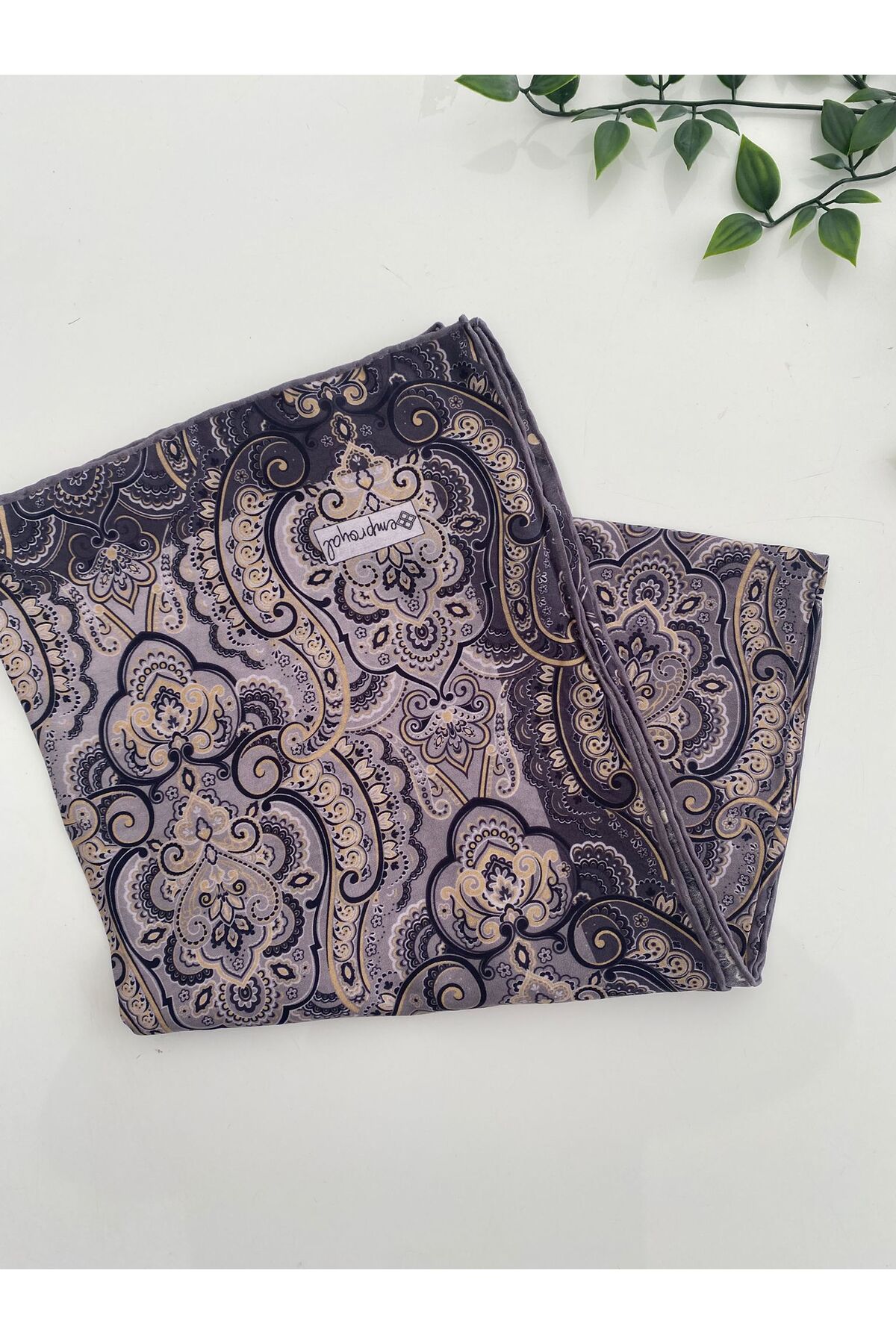 İnci Desen Lidia Eşarp - füme