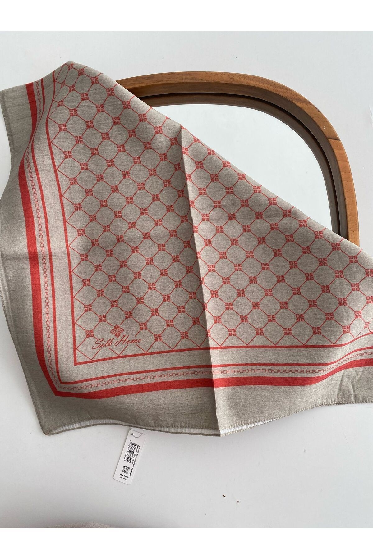 Monogram Desen Olinda Eşarp - taş&nar çiçeği