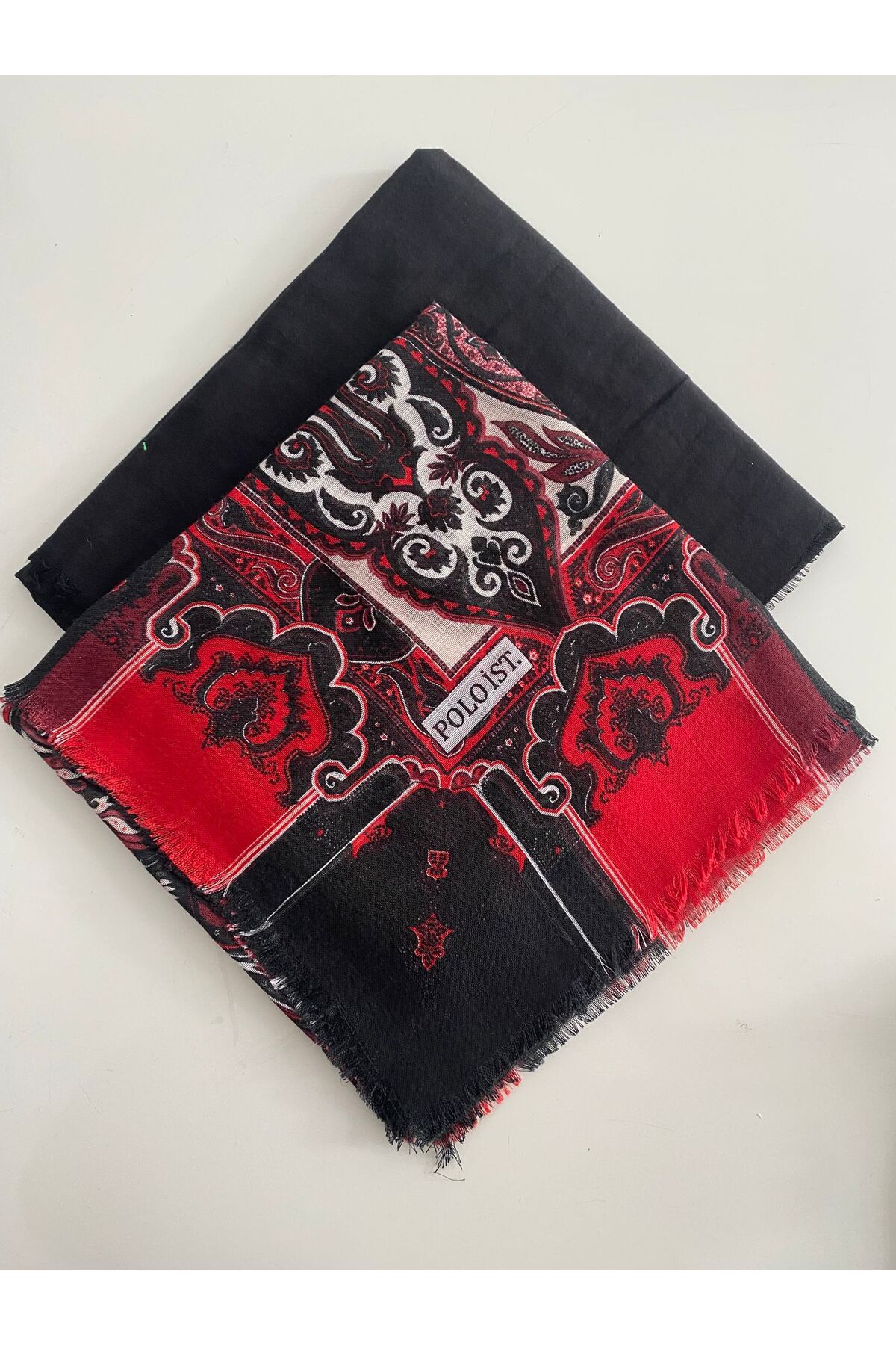 2 Adet Karışık Desenli Tülbent Yazma - #19