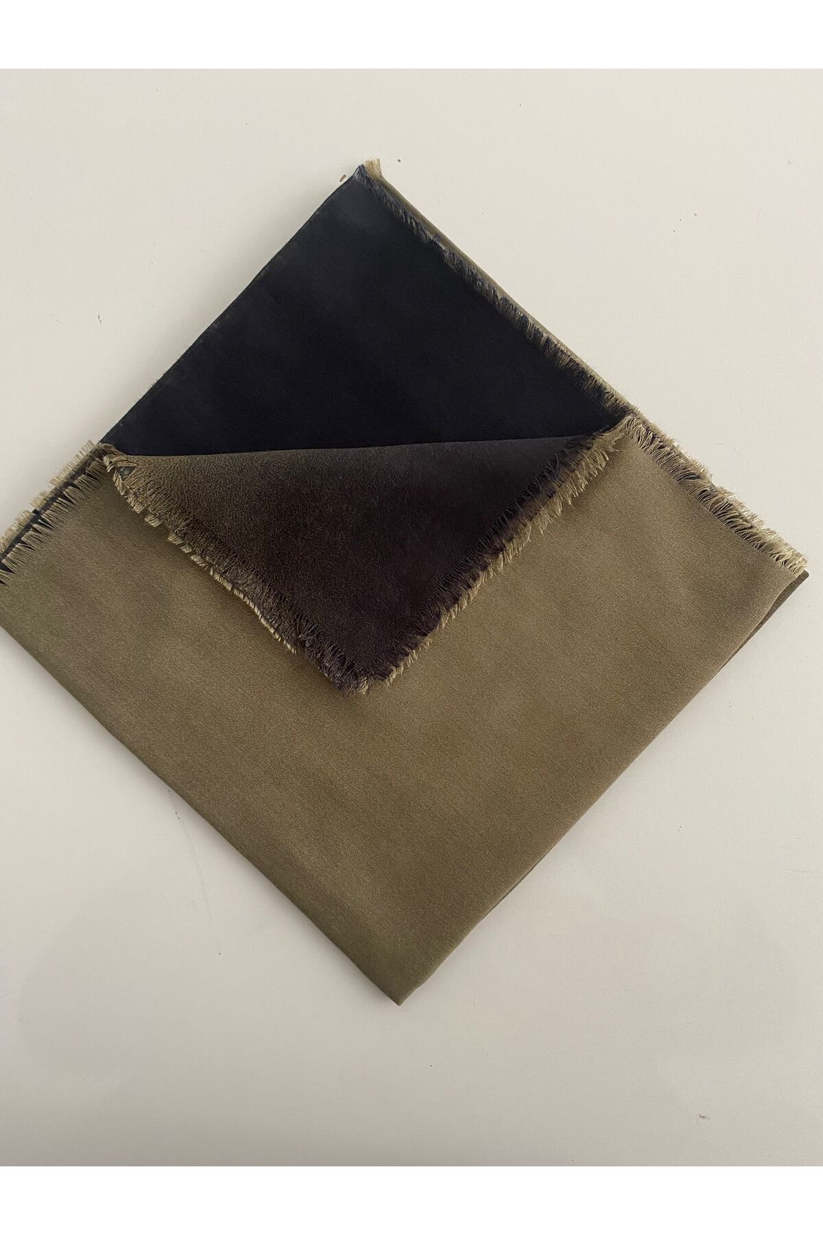 Degrade Desen Tülbent Yazma - yağ yeşili