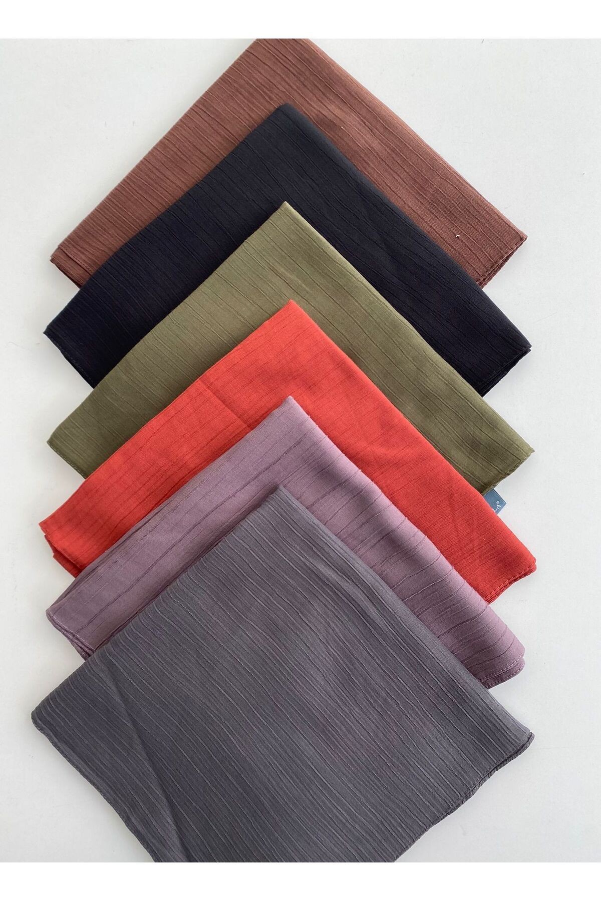 6 Adet Soft Krinkıl Eşarp