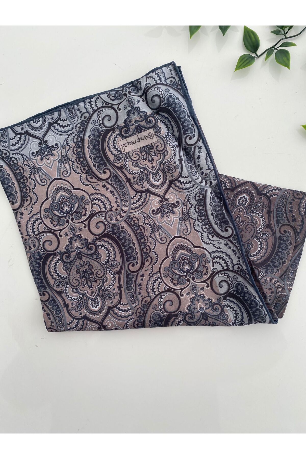 İnci Desen Lidia Eşarp - gri