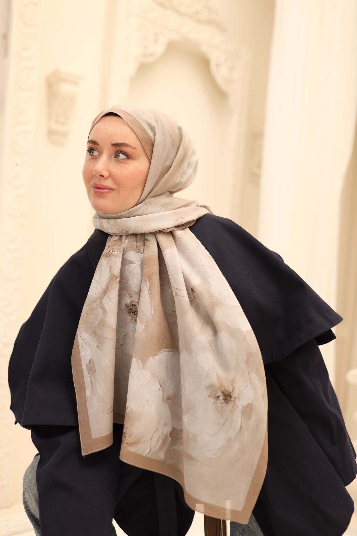 Manolya Desen Naria Şal - bej