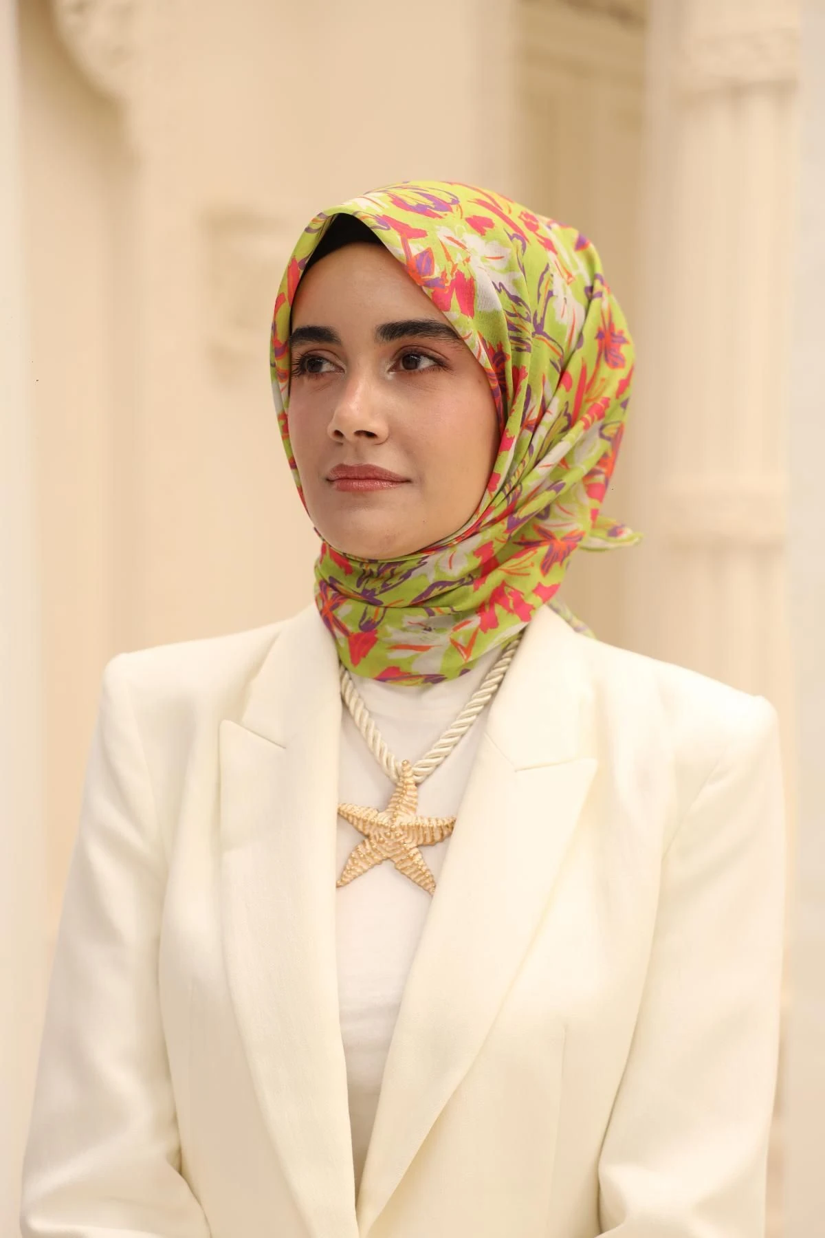 Neva Desen Soft Pamuk Eşarp