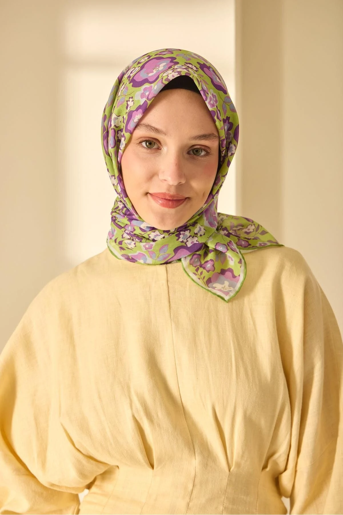 Mine Desen Soft Pamuk Eşarp