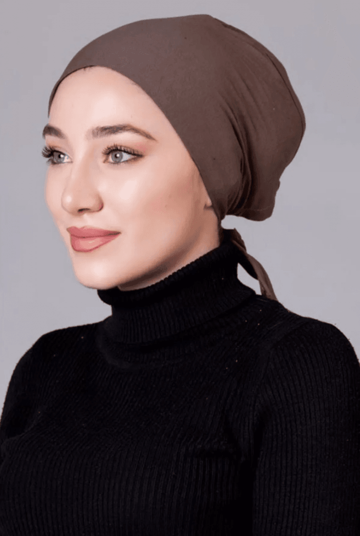 Silikonlu Kaymaz Bone - vizon