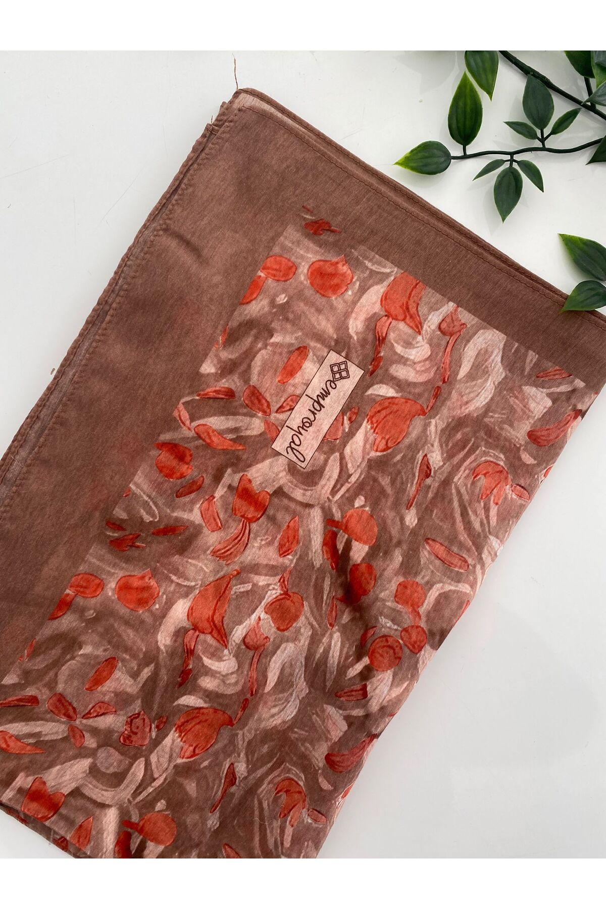 Yel Desen Tenline Şal - latte