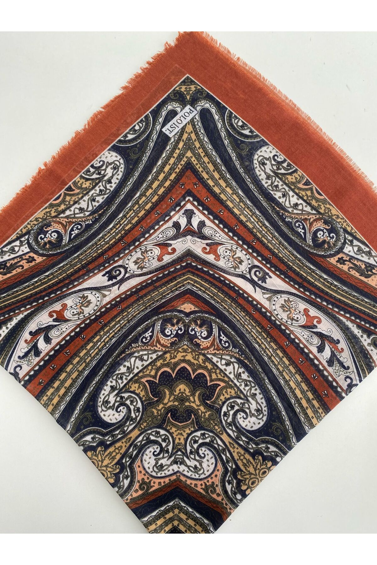 Karma Desen Tülbent Yazma - kiremit