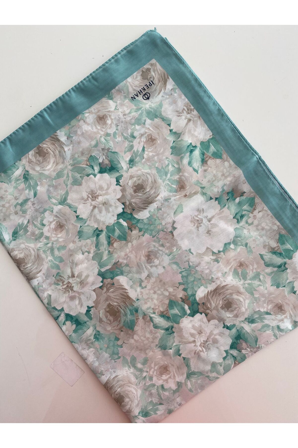 Duru Desen İnce Pamuk Şal - su yeşili