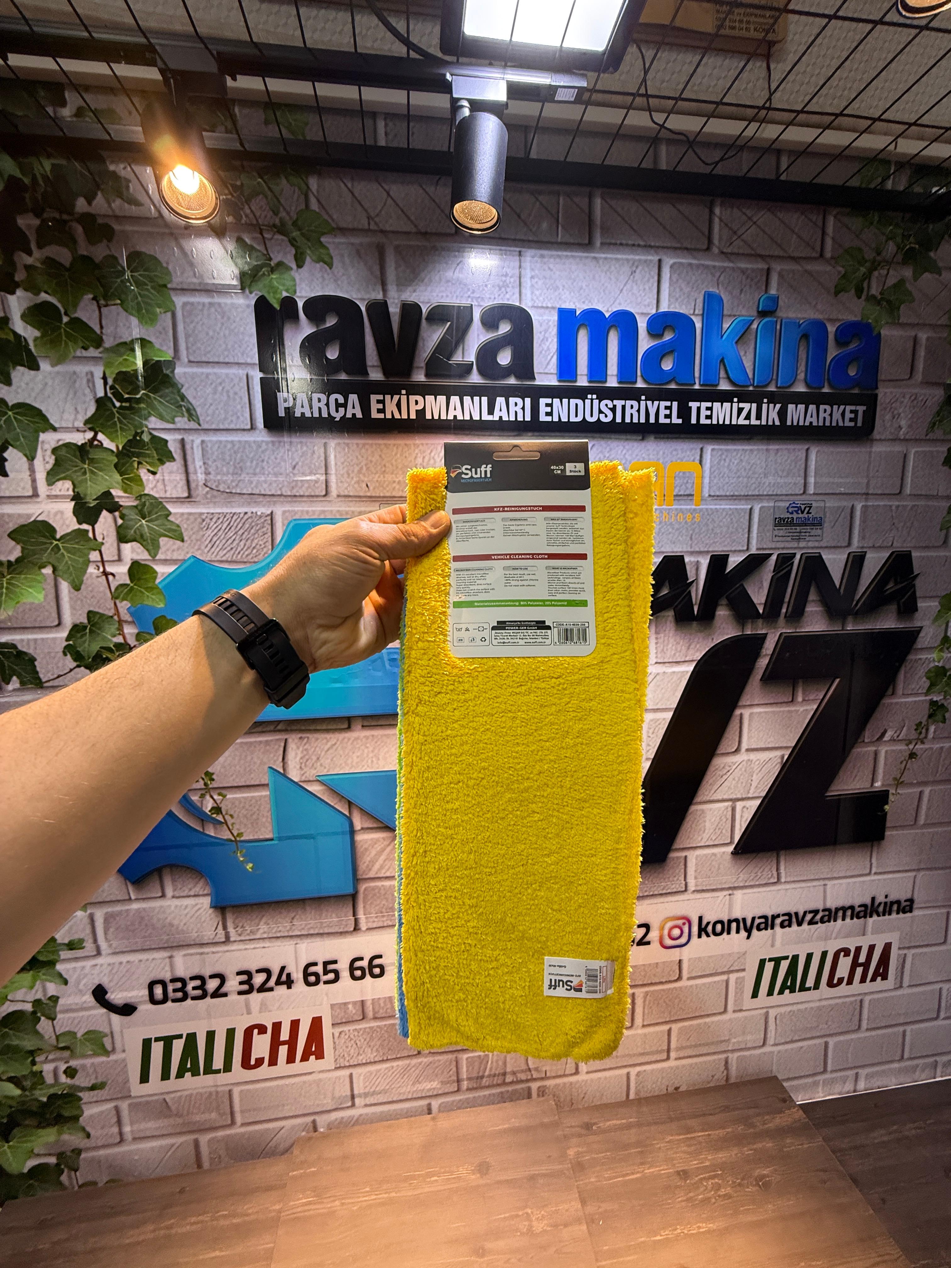 Suff Orkide Mikrofiber Yumuşak Cila ve Kurulama Bezi 3 lü 40x30cm