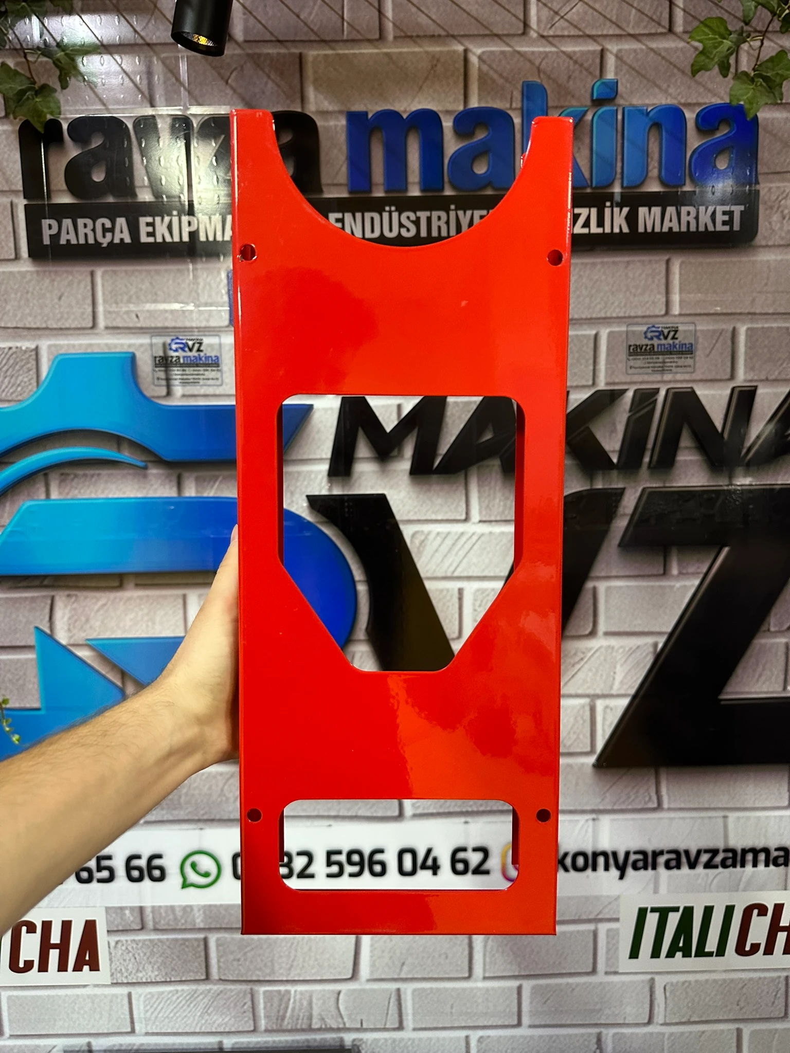 Rvz Tekli Polisaj Makinesi Aparatı / Oto Detay Düzenleyici - Kırmızı Renk