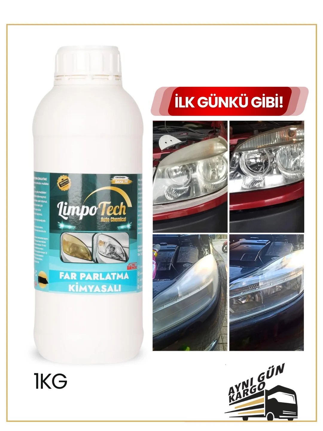 Buharlı Far Temizleme ve Parlatma Solüsyonu 1 Kg