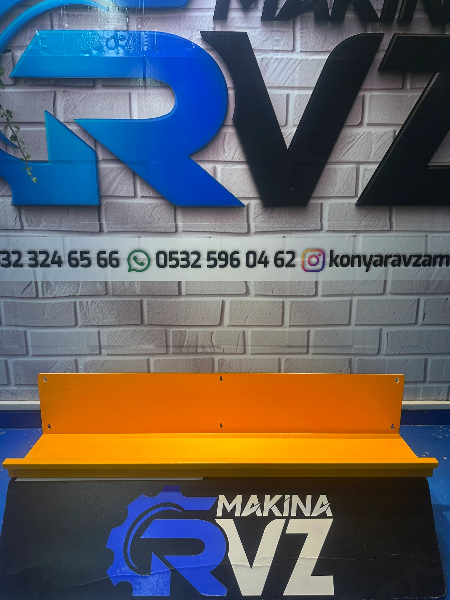 Rvz 1 Mt Uzunluğunda Raf / Oto Detay Düzenleyici - Sarı Renk