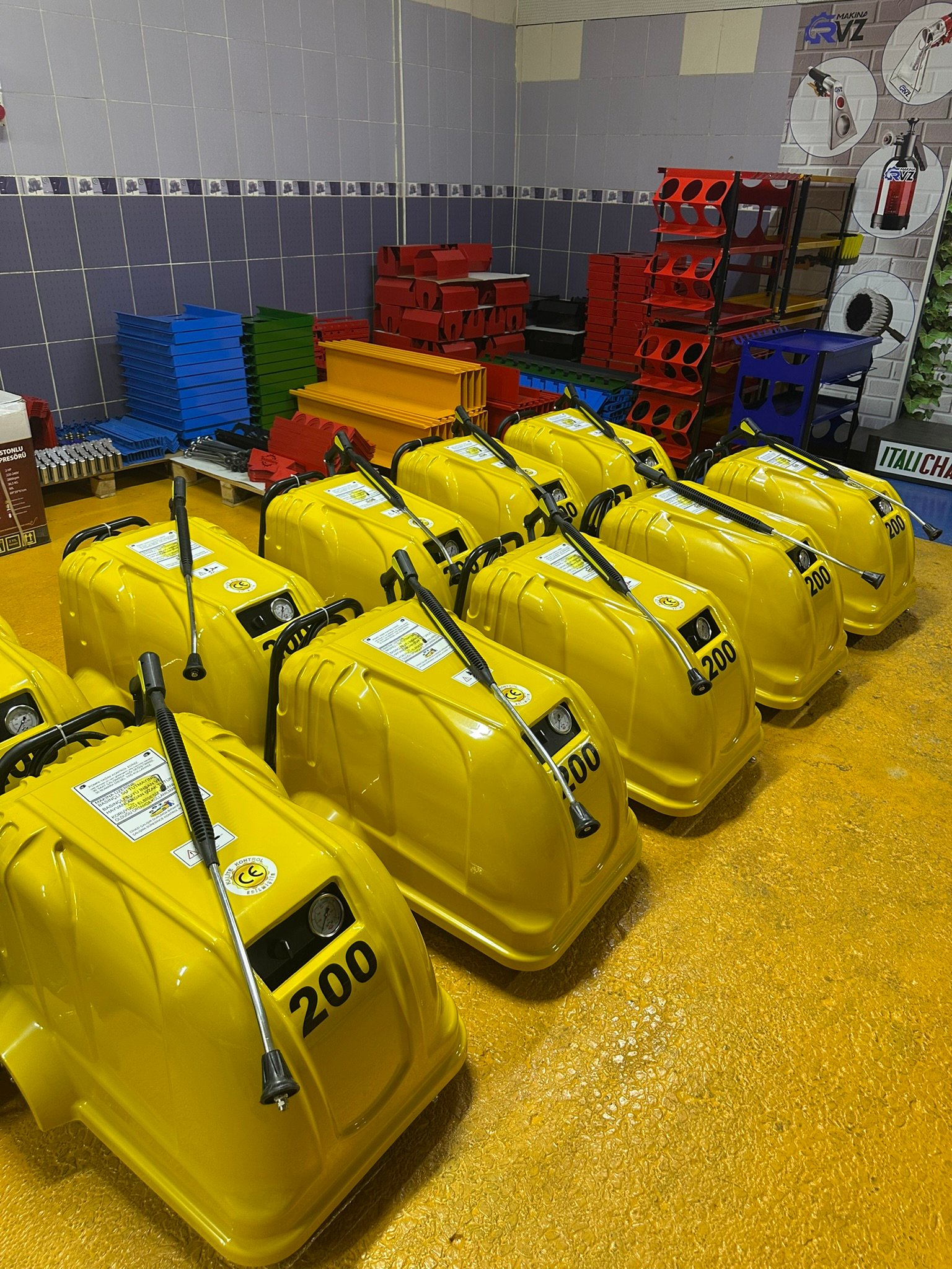 Rvz 200 Bar (380 V) Ar İtalyan Pompa Basınçlı Oto Yıkama Makinası